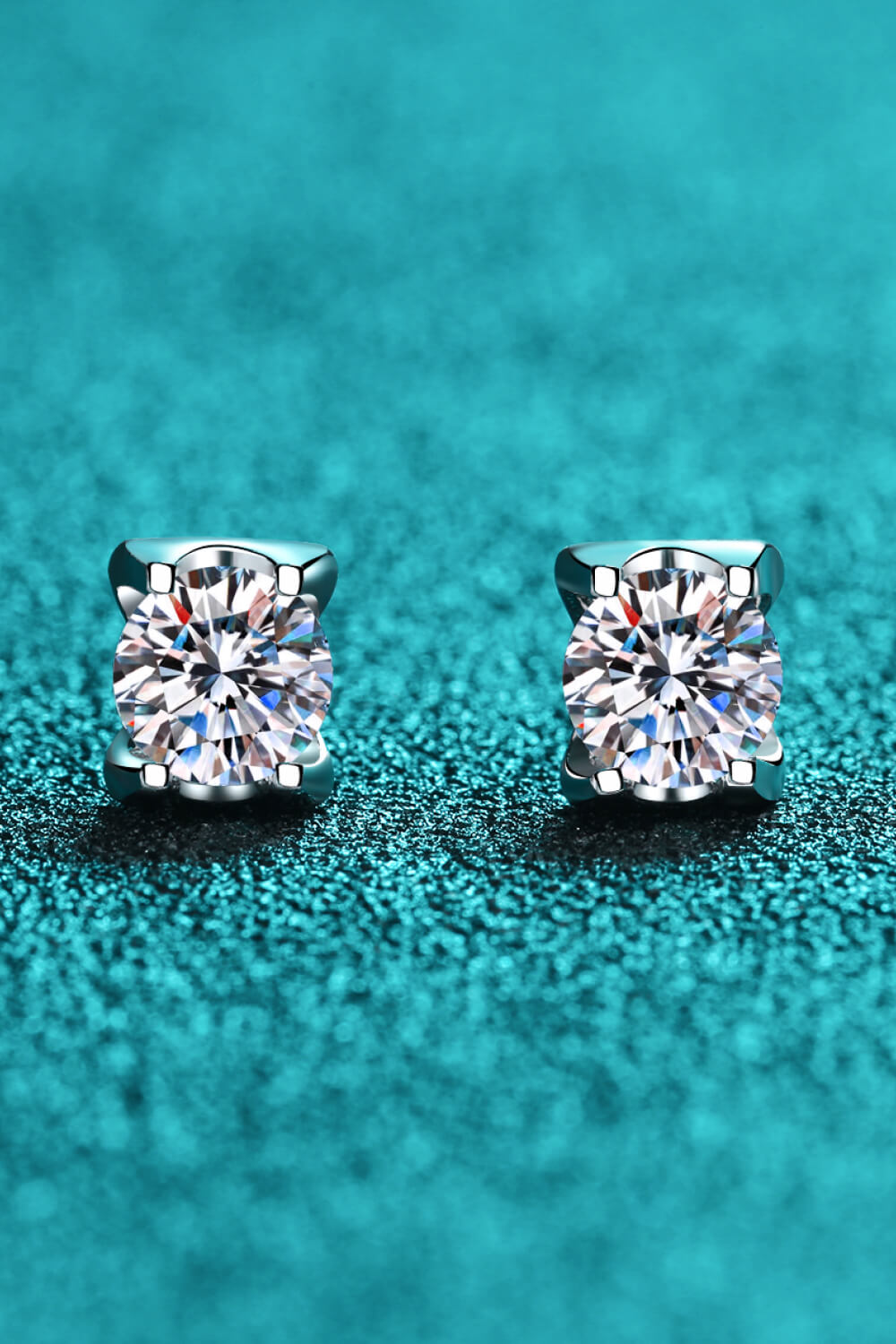 Weekend Meetup Moissanite Stud Earrings-Teresa&#39;s Fashionista LLC