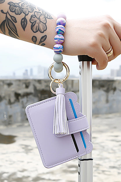 Beaded Tassel Keychain with Wallet-Teresa&#39;s Fashionista LLC