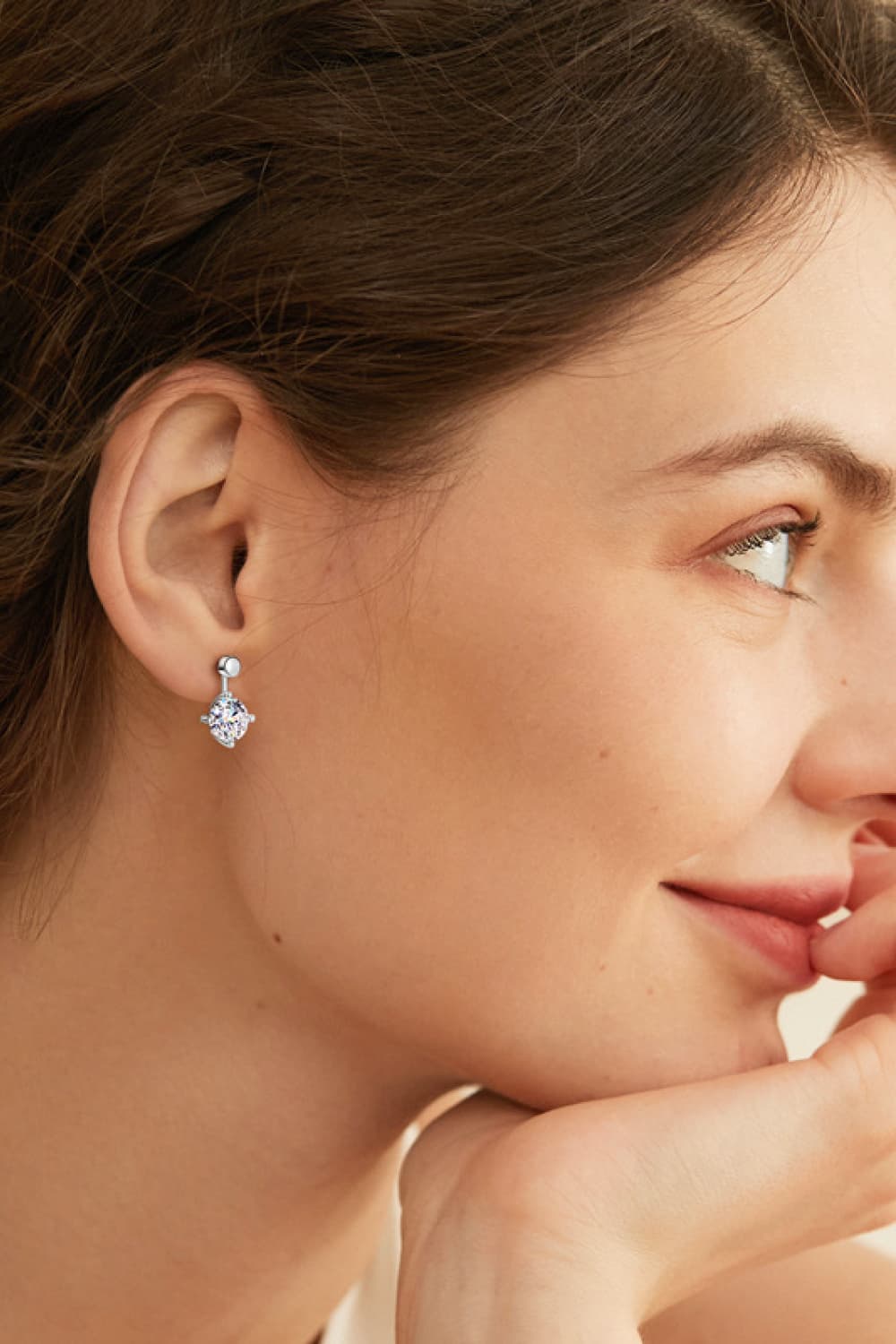 4 Carat Moissanite Drop Earrings-Teresa&#39;s Fashionista LLC