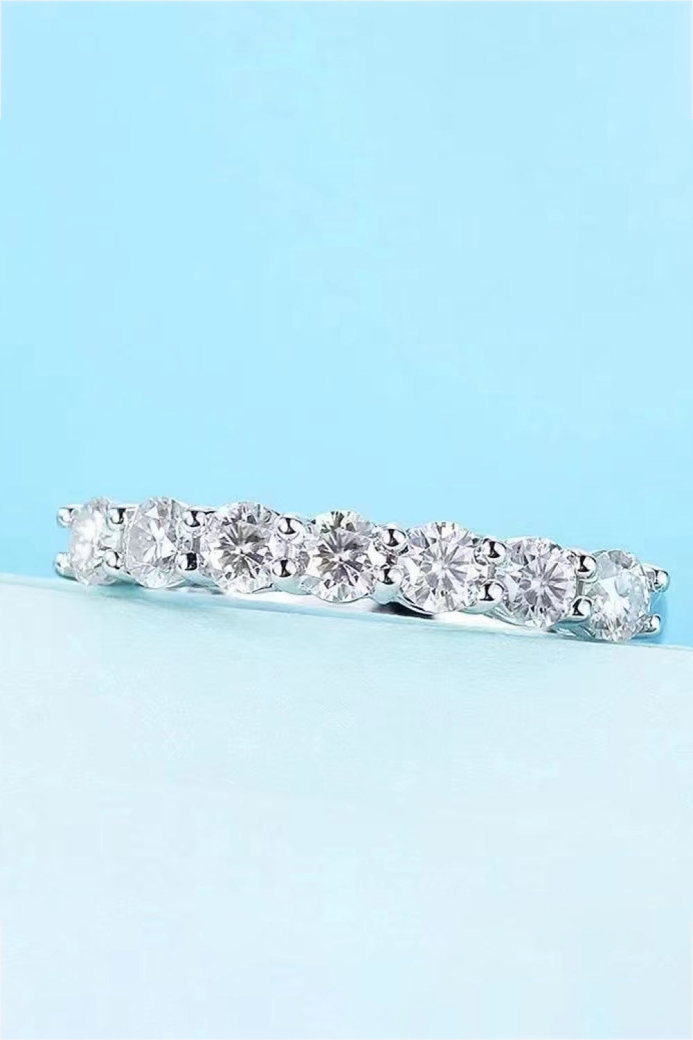 Charming Moissanite 925 Sterling Silver Ring-Teresa&#39;s Fashionista LLC