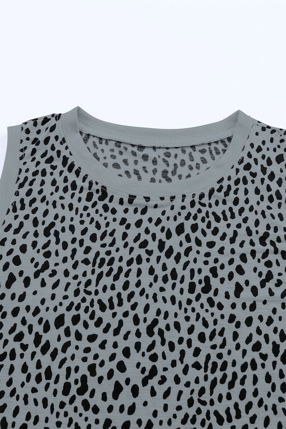 Printed Round Neck Tank-Teresa&#39;s Fashionista LLC