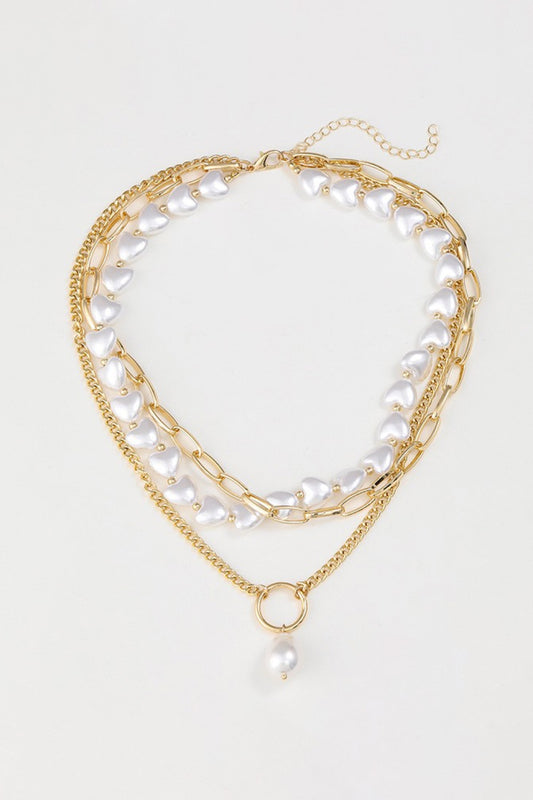 Three-Layered Pearl Necklace-Teresa&#39;s Fashionista LLC