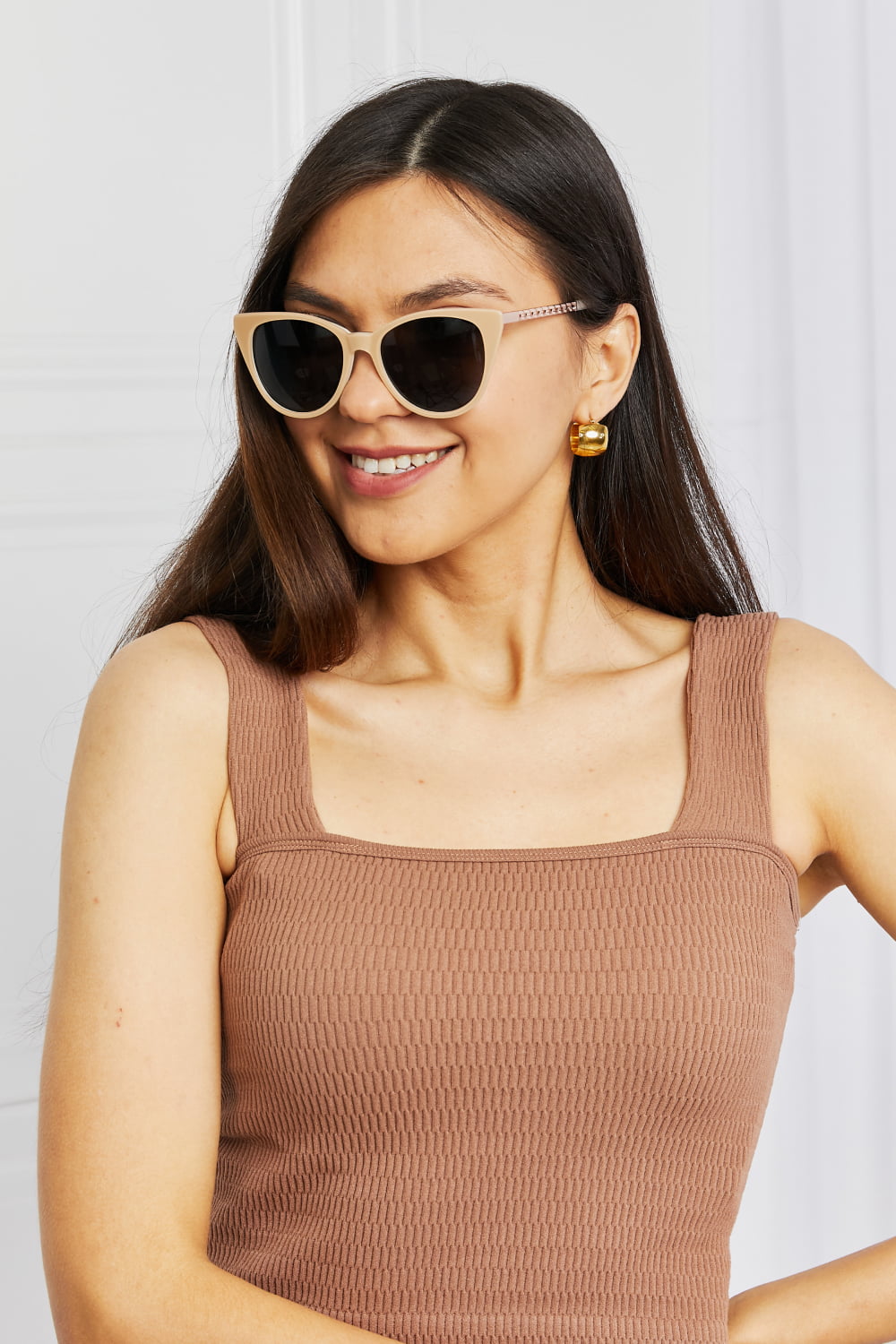 Cat-Eye Acetate Frame Sunglasses-Teresa&#39;s Fashionista LLC