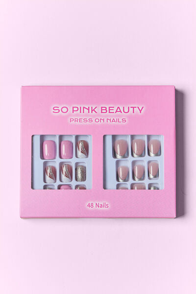 SO PINK BEAUTY Press On Nails 2 Packs-Teresa&#39;s Fashionista LLC