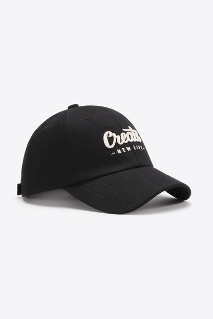 CREATE NEW LIFE Adjustable Cotton Baseball Cap-Teresa&#39;s Fashionista LLC