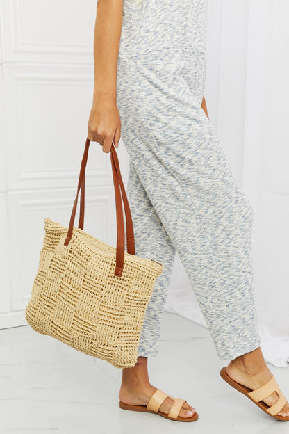 Fame Picnic Date Straw Tote Bag-Teresa&#39;s Fashionista LLC