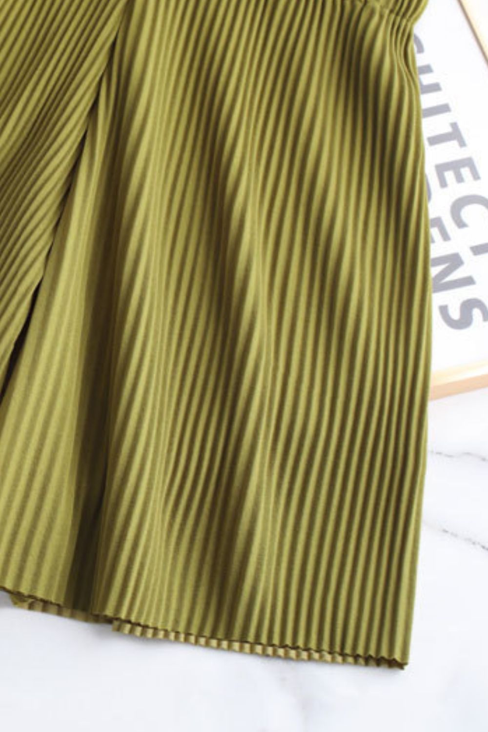 Accordion Pleated Wide Leg Shorts-Teresa&#39;s Fashionista LLC