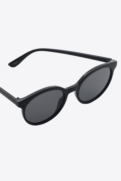 Round Full Rim Polycarbonate Frame Sunglasses-Teresa&#39;s Fashionista LLC