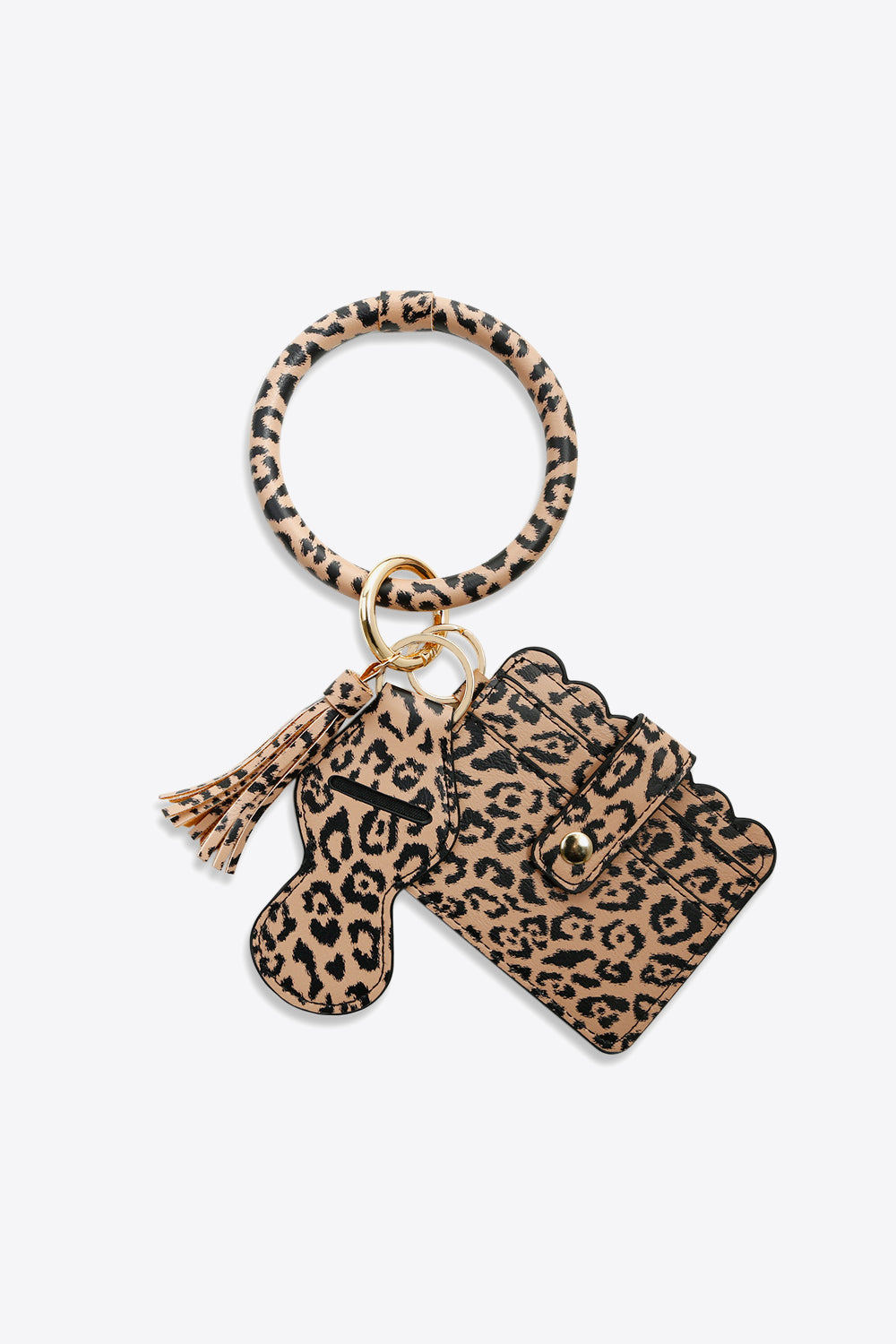 PU Wristlet Keychain with Card Holder-Teresa&#39;s Fashionista LLC