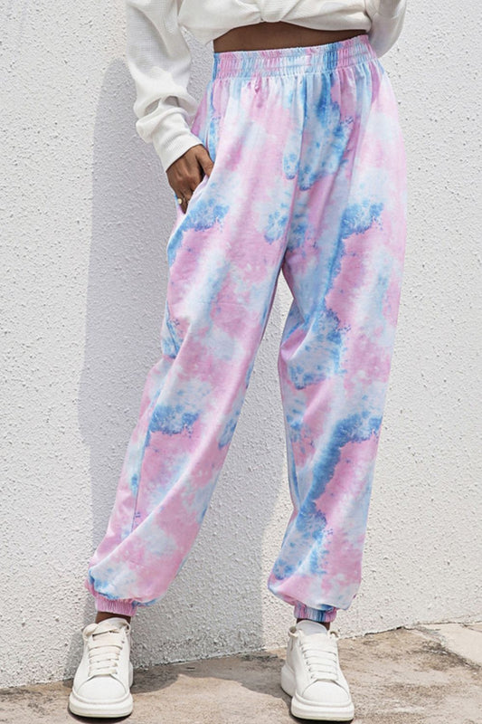 Tie-Dye Joggers with Pockets-Teresa&#39;s Fashionista LLC