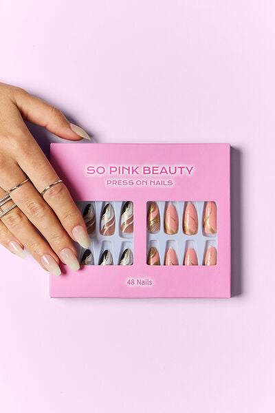 SO PINK BEAUTY Press On Nails 2 Packs-Teresa&#39;s Fashionista LLC