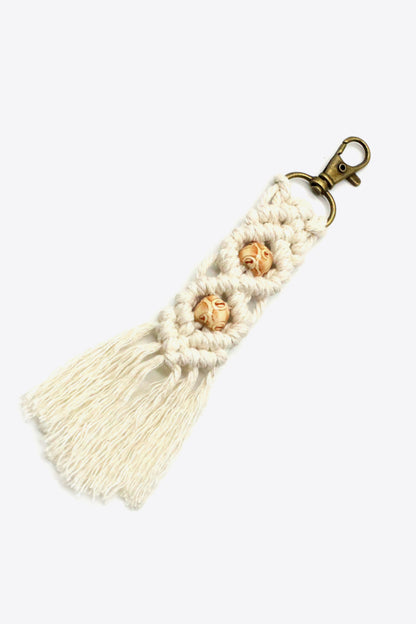 Assorted 4-Pack Handmade Macrame Fringe Keychain-Teresa&#39;s Fashionista LLC