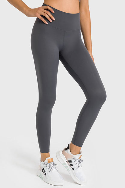 High Waist Ankle-Length Yoga Leggings-Teresa&#39;s Fashionista LLC