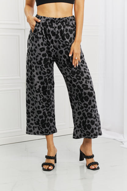 BOMBOM Stay Cozy Pattern Wide Leg Pants-Teresa&#39;s Fashionista LLC