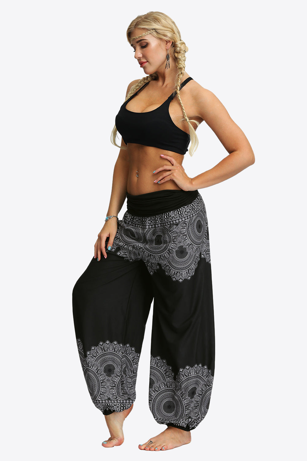 Oversized Printed Wide Leg Long Pants-Teresa&#39;s Fashionista LLC