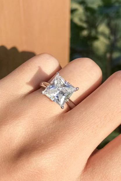 5 Carat Moissanite Solitaire Ring-Teresa&#39;s Fashionista LLC