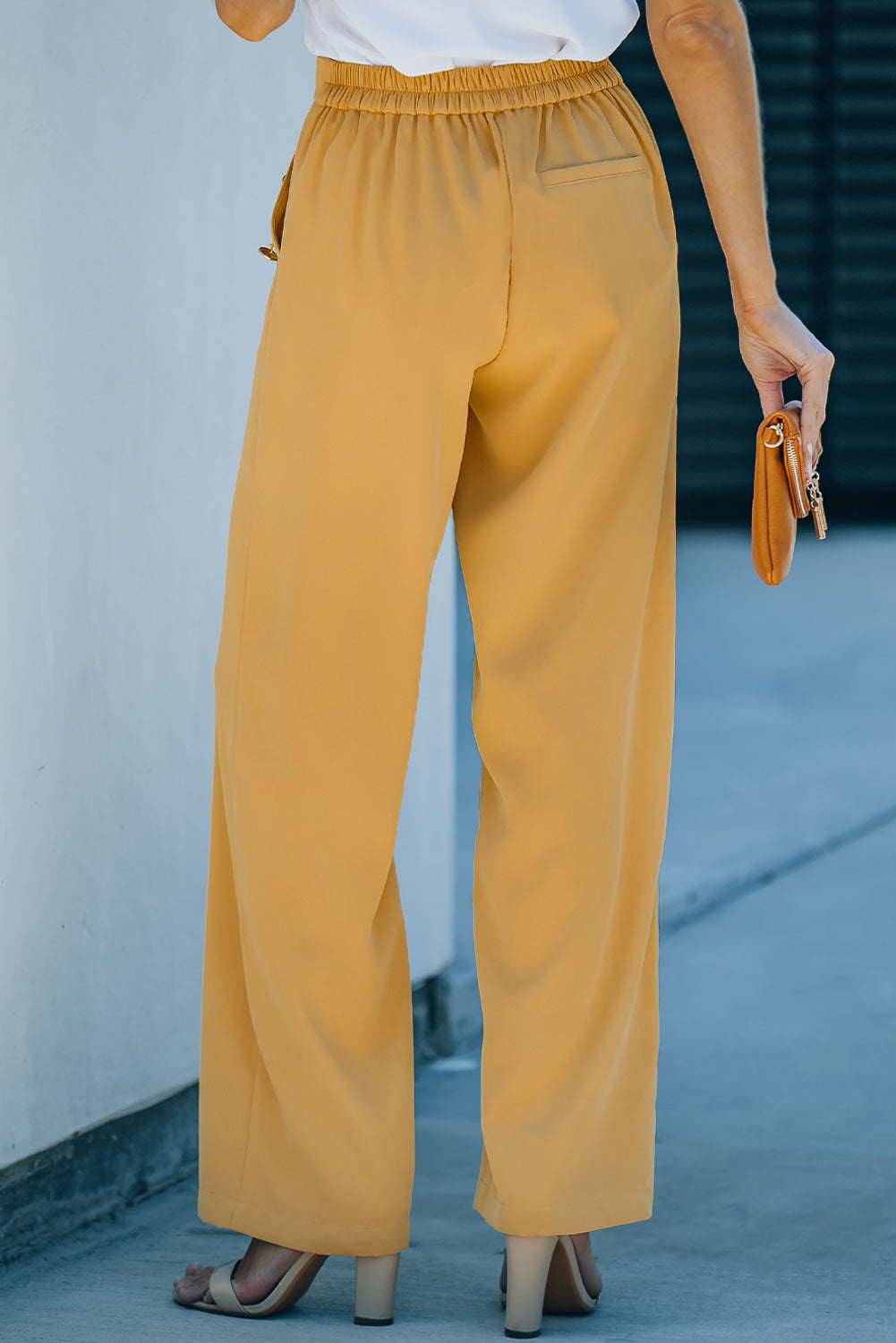 High Waist Wide Leg Pants with Pockets-Teresa&#39;s Fashionista LLC