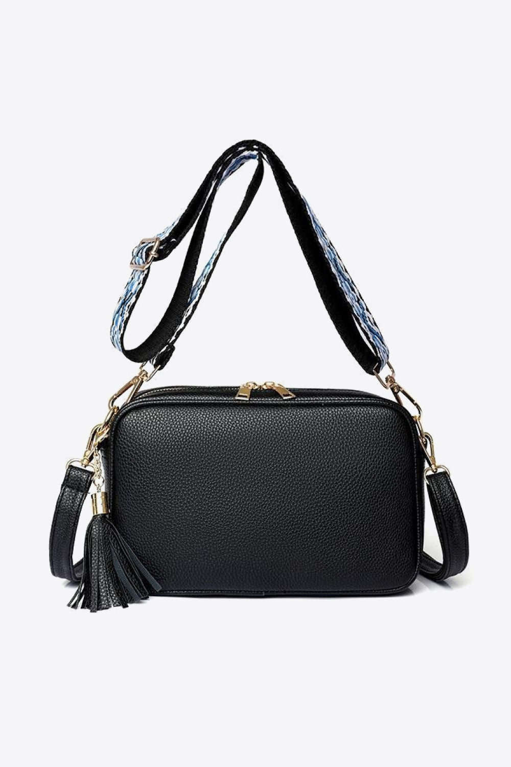 PU Leather Tassel Crossbody Bag-Teresa&#39;s Fashionista LLC