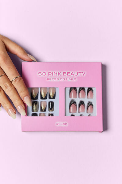 SO PINK BEAUTY Press On Nails 2 Packs-Teresa&#39;s Fashionista LLC