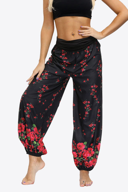 Oversized Printed Wide Leg Long Pants-Teresa&#39;s Fashionista LLC