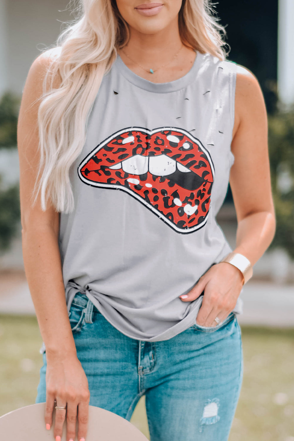 Lips Don't Lie Tank-Teresa&#39;s Fashionista LLC