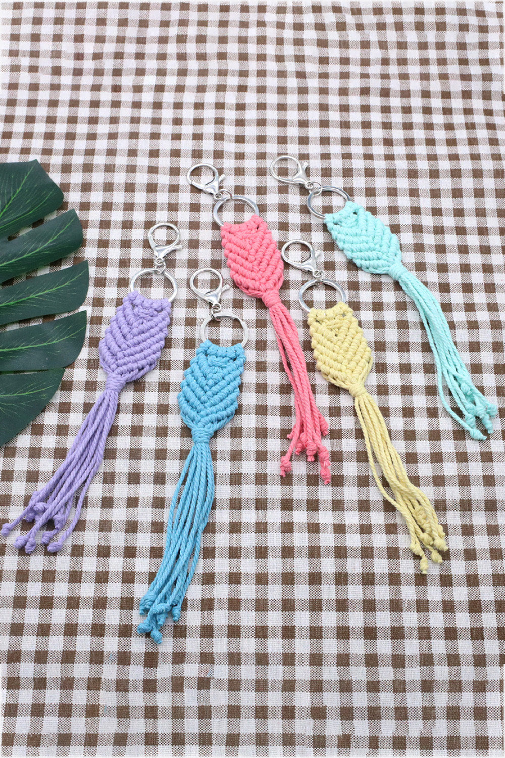 Assorted 4-Pack Handmade Fringe Keychain-Teresa&#39;s Fashionista LLC