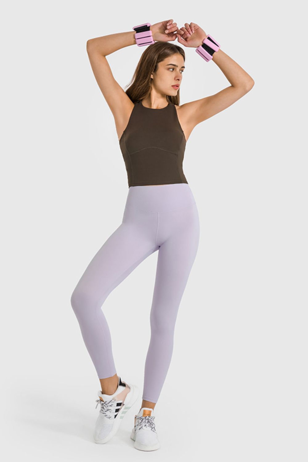 High Waist Ankle-Length Yoga Leggings-Teresa&#39;s Fashionista LLC