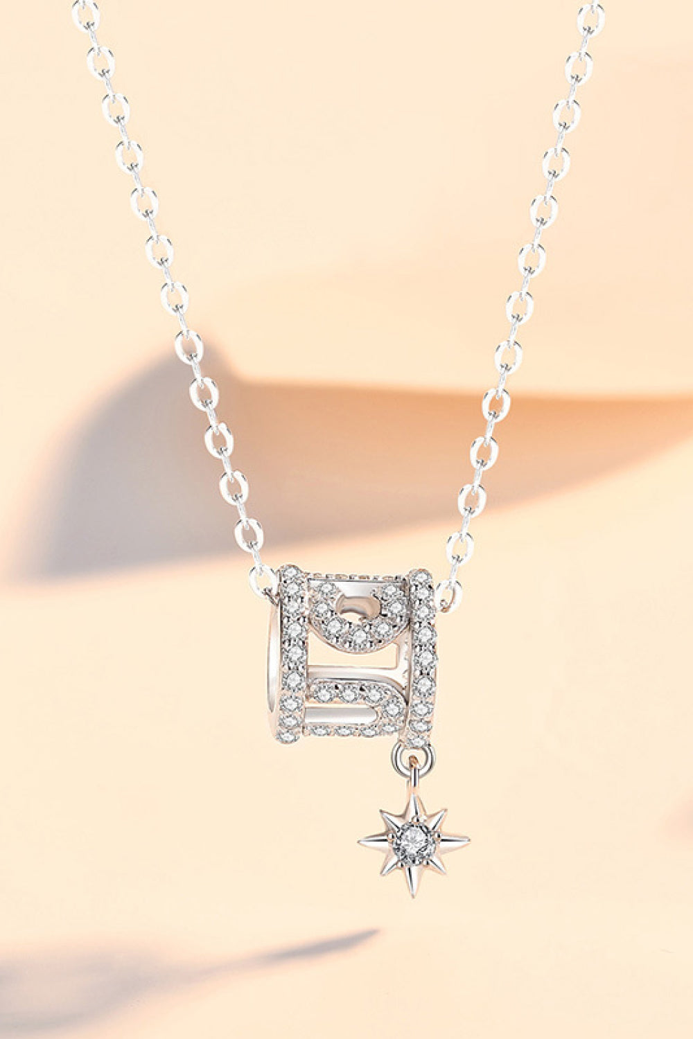 Rely On Fate Cubic Zirconia Pendant Necklace-Teresa&#39;s Fashionista LLC