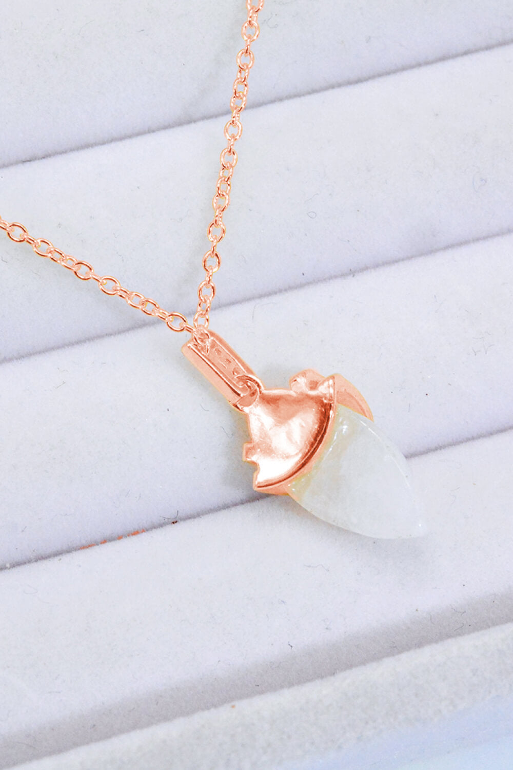 18K Gold-Plated Moonstone Pendant Necklace-Teresa&#39;s Fashionista LLC