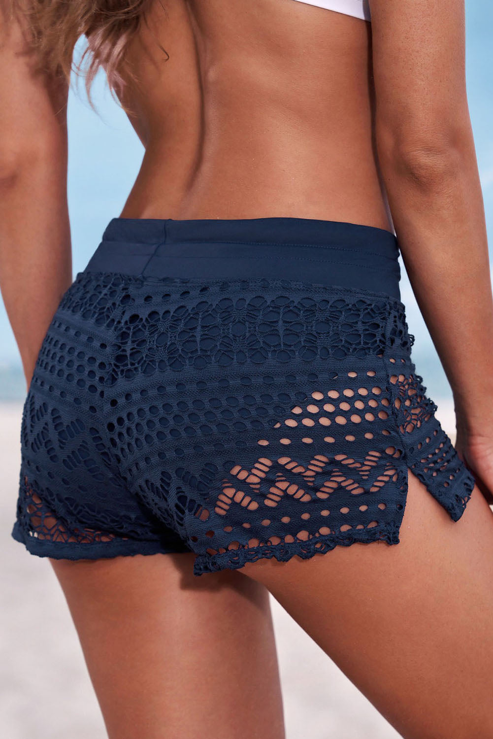 Full Size Drawstring Waist Swim Shorts-Teresa&#39;s Fashionista LLC