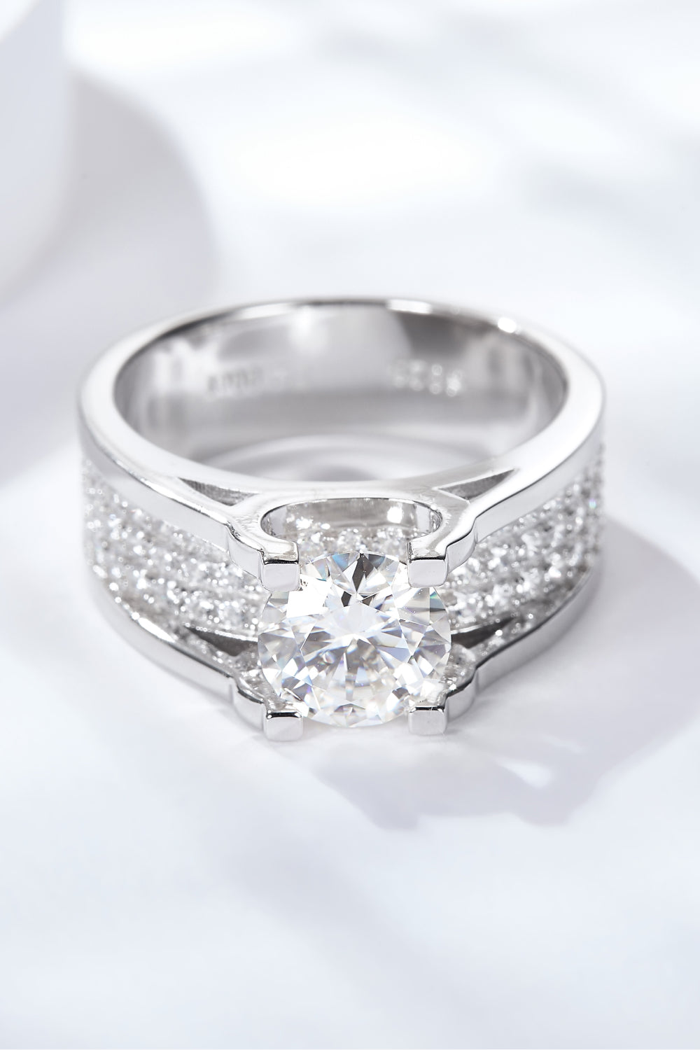 Made To Shine 1 Carat Moissanite Ring-Teresa&#39;s Fashionista LLC