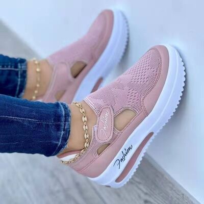 Round Toe Platform Sneakers-Teresa&#39;s Fashionista LLC