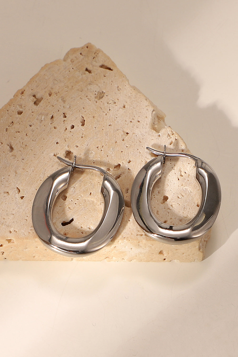 Oval Hoop Earrings-Teresa&#39;s Fashionista LLC