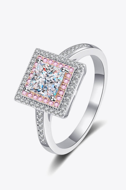 Stay Elegant 1 Carat Moissanite Ring-Teresa&#39;s Fashionista LLC