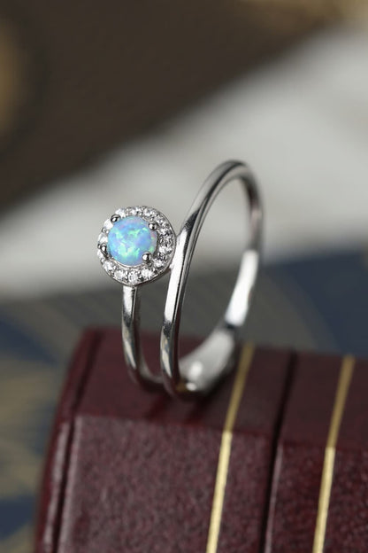 Opal Bypass Ring-Teresa&#39;s Fashionista LLC