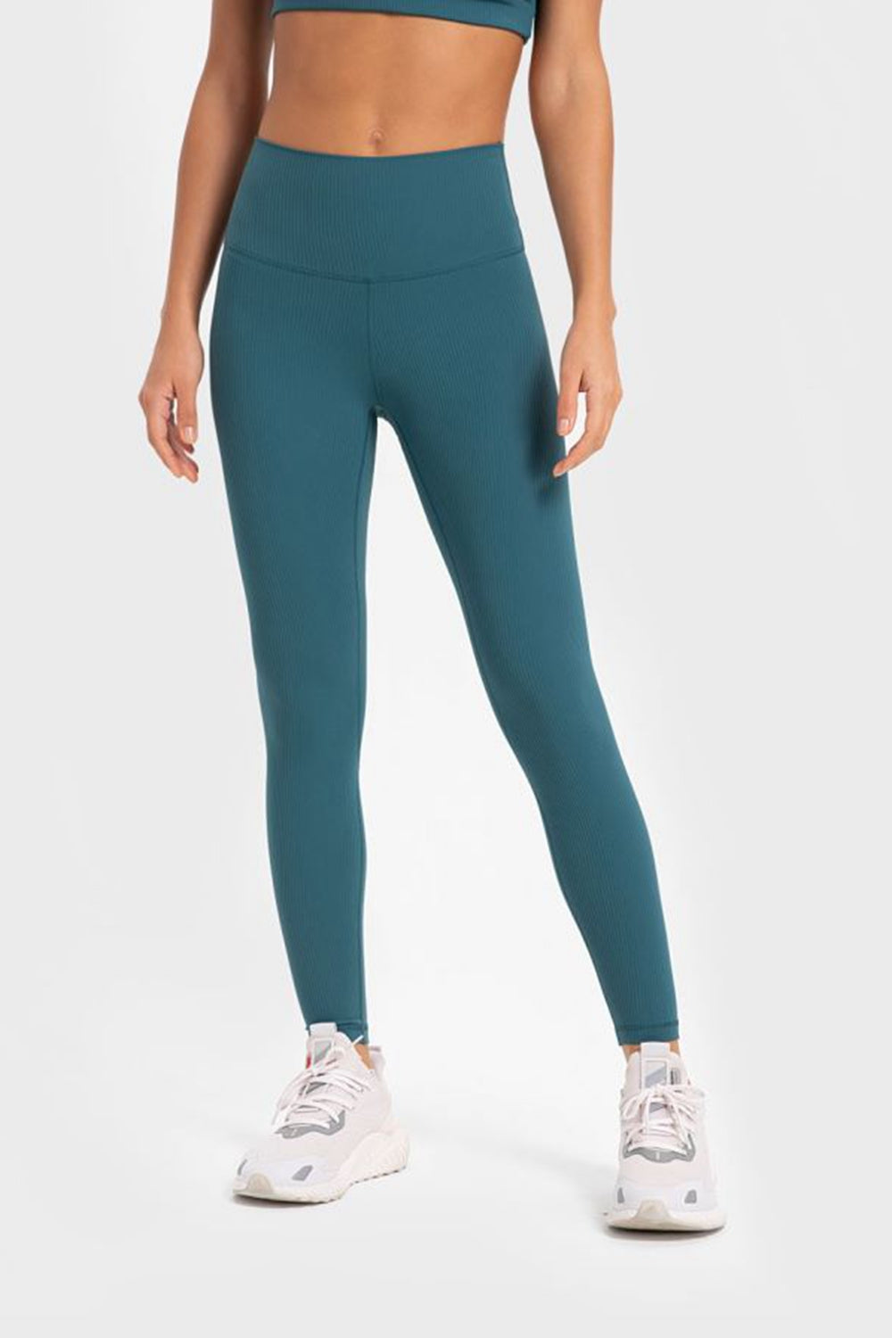 Highly Stretchy Wide Waistband Yoga Leggings-Teresa&#39;s Fashionista LLC