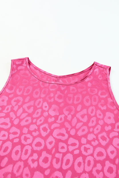 Sweet Days Leopard Round Neck Tank-Teresa&#39;s Fashionista LLC