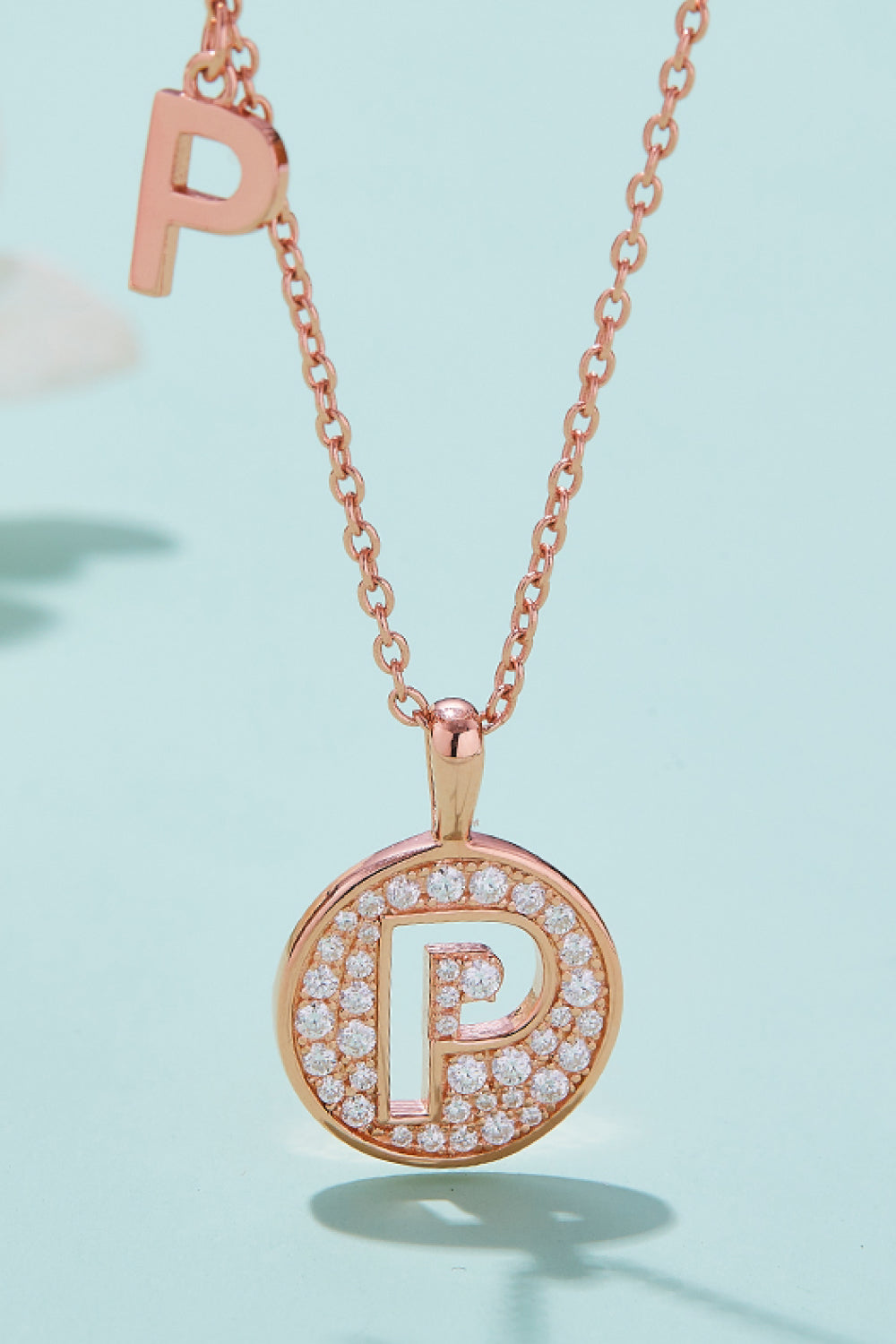 Moissanite K to T Pendant Necklace-Teresa&#39;s Fashionista LLC