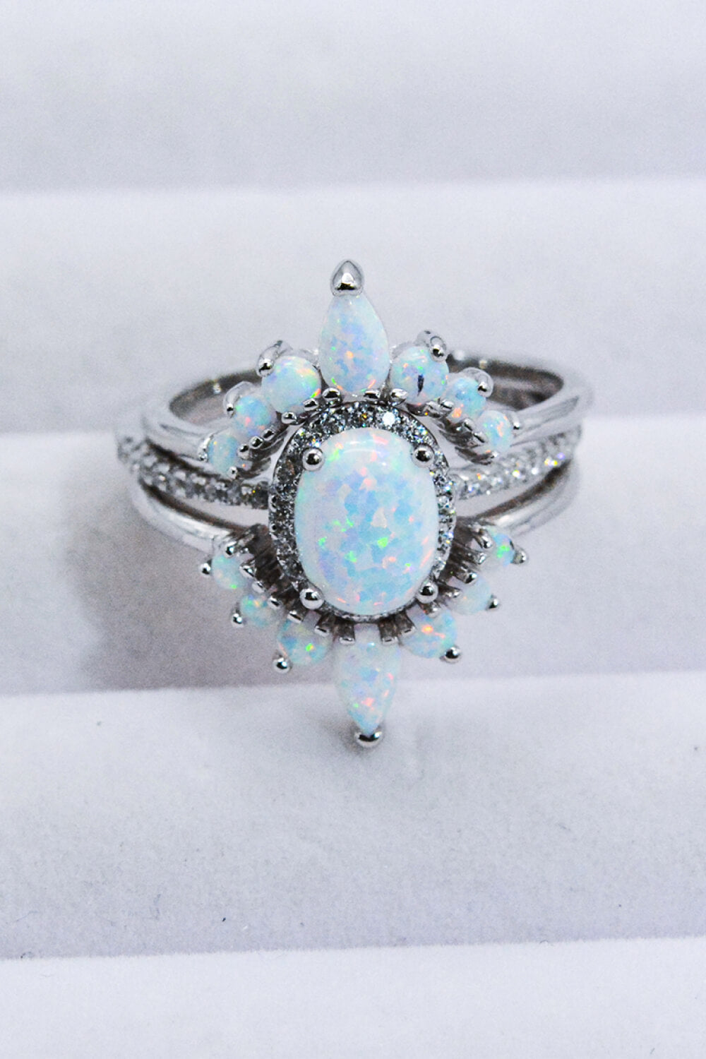 925 Sterling Silver Opal Ring-Teresa&#39;s Fashionista LLC