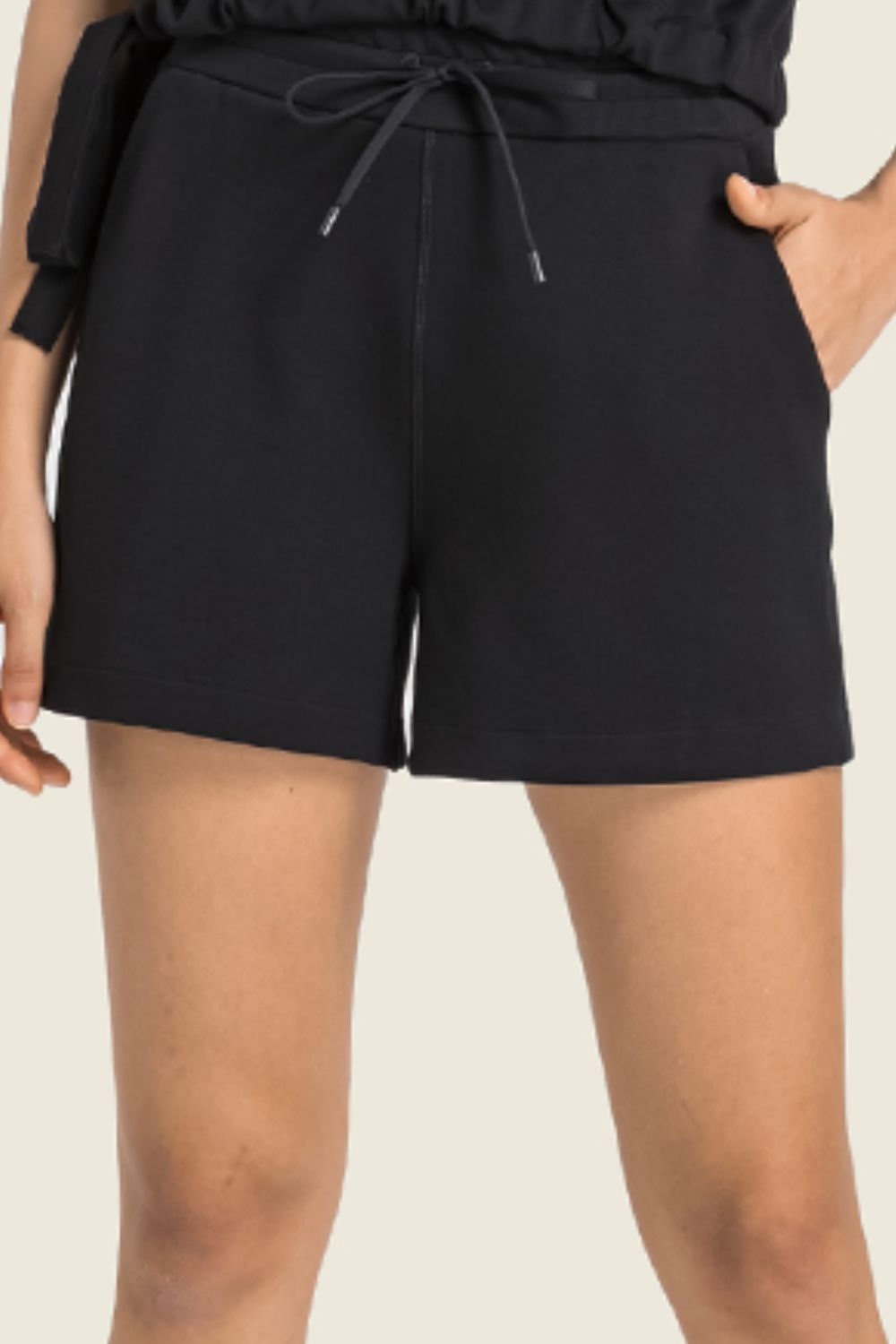 Drawstring Elastic Waist Sports Shorts with Pockets-Teresa&#39;s Fashionista LLC