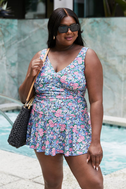 Marina West Swim Full Size Clear Waters Swim Dress in Rose Sky-Teresa&#39;s Fashionista LLC