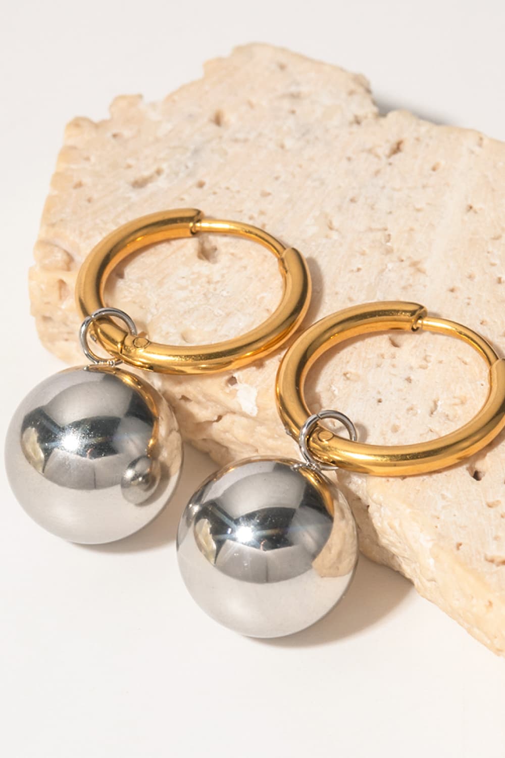 18K Gold-Plated Copper Ball Drop Earrings-Teresa&#39;s Fashionista LLC