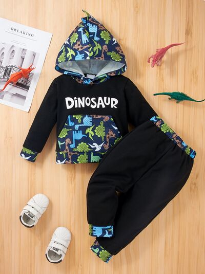 DINOSAUR Hoodie and Pants Set-Teresa&#39;s Fashionista LLC