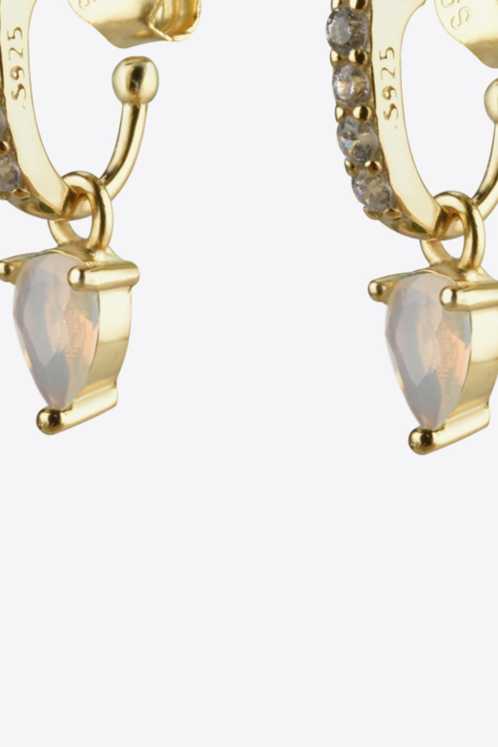 Opal 925 Sterling Silver Drop Earrings-Teresa&#39;s Fashionista LLC