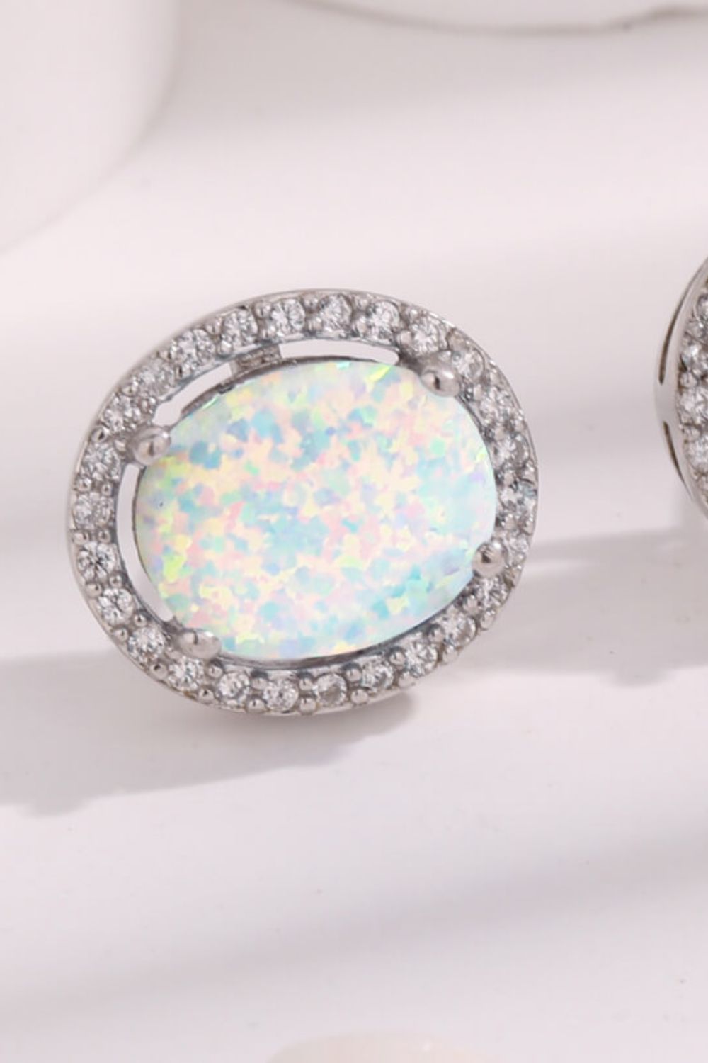 Opal Round Earrings-Teresa&#39;s Fashionista LLC