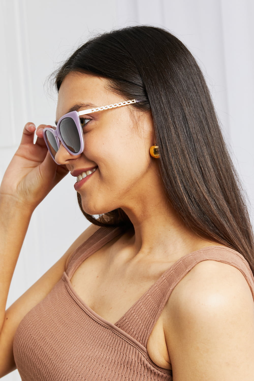 Cat-Eye Acetate Frame Sunglasses-Teresa&#39;s Fashionista LLC