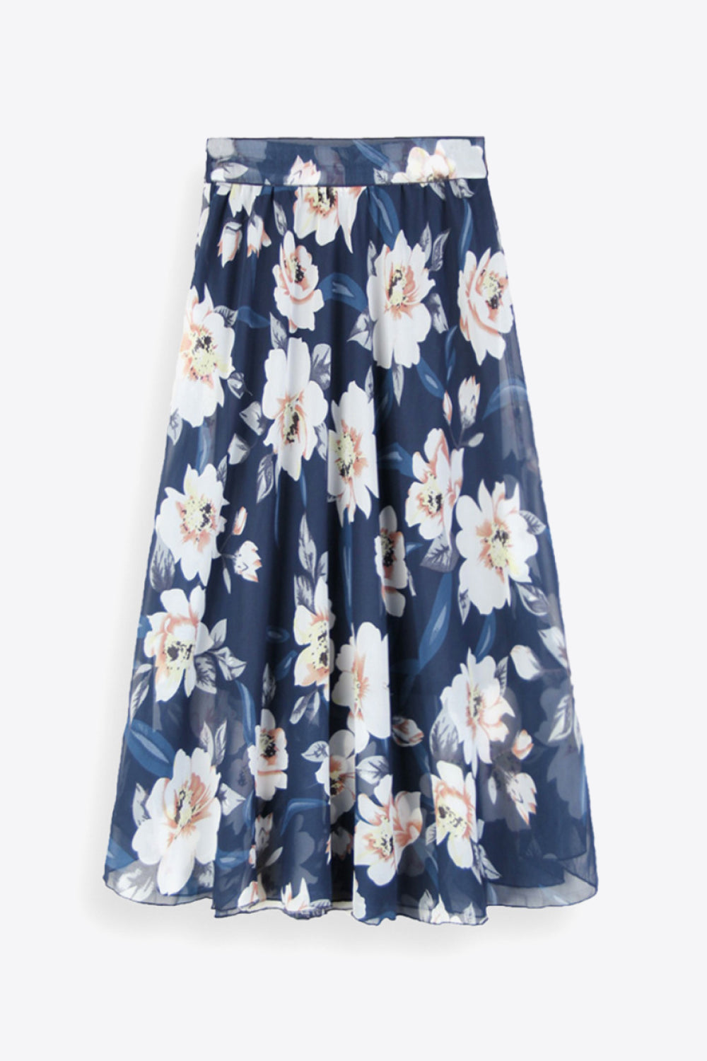 Full Size Floral Tie-Waist Skirt-Teresa&#39;s Fashionista LLC