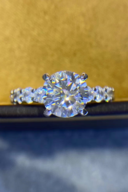 2 Carat 4-Prong Moissanite Ring-Teresa&#39;s Fashionista LLC