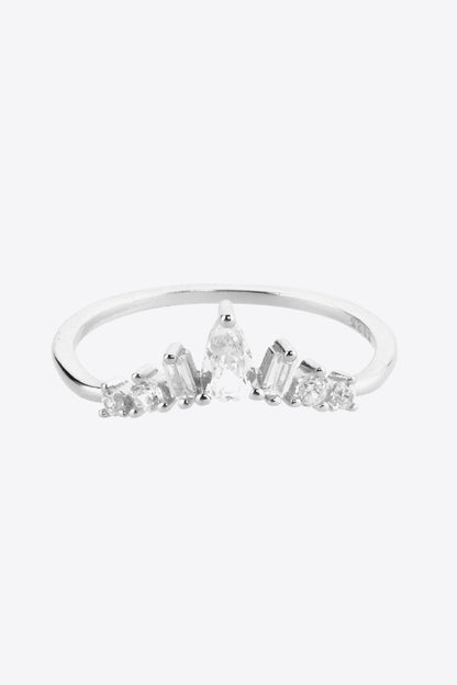 Zircon 925 Sterling Silver Ring-Teresa&#39;s Fashionista LLC