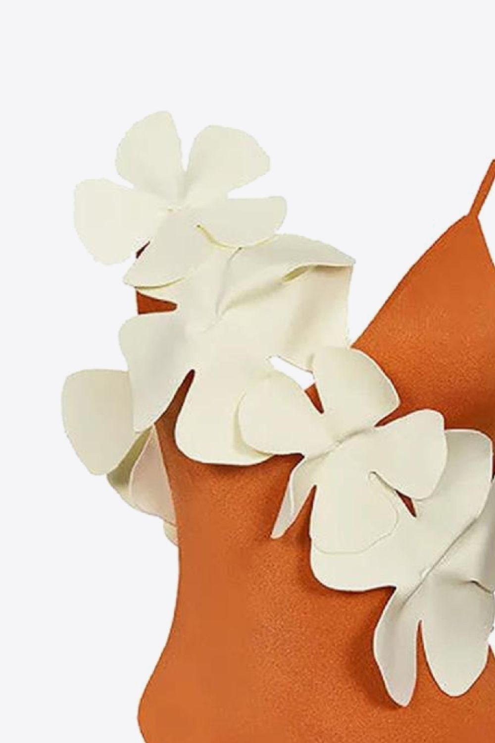 Flower Contrast One-Piece Swimsuit-Teresa&#39;s Fashionista LLC